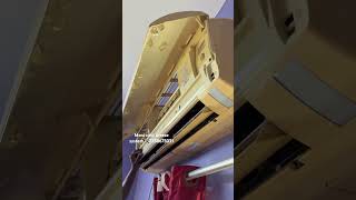 #ac today work in LG ac gas leak change the coil and copper tube change in Gindy