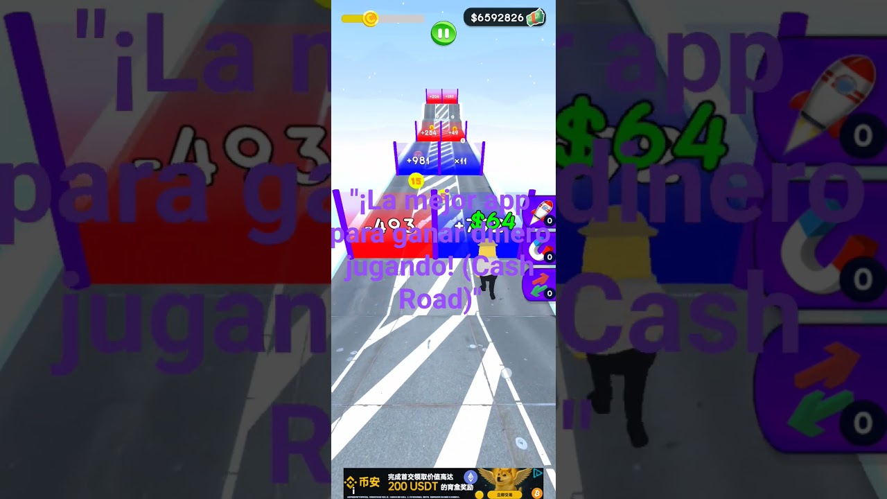 DEJA de jugar otras apps, prueba CASH ROAD hoy mismo