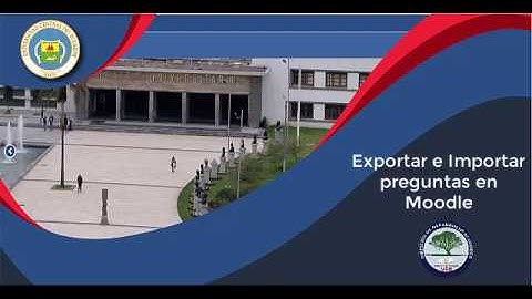Exportar e importar preguntas Moodle