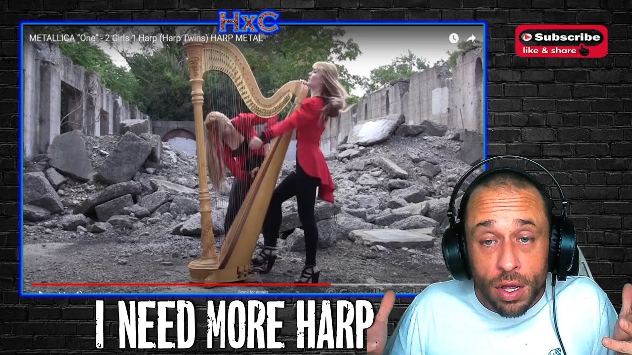FIRST TIME HEARING Camille and Kennerly - METALLICA “One” - 2 Girls 1 Harp (Harp Twins) REACTION!