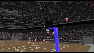 babylon.js is tested on physics joints for basketball net nodes.  No imported 3d models. Only code!