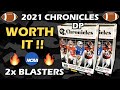 NEW CHRONICLES IS WORTH IT!! 2021 Panini Chronicles Football Draft Picks 2x Blaster Retail Review