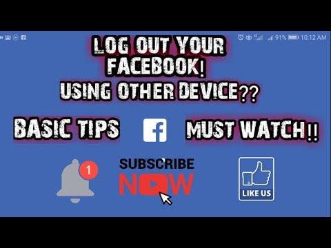 HOW TO LOG OUT YOUR FACEBOOK ACCOUNT USING OTHER DEVICE?!! !!