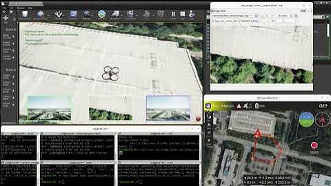 Autonomous Drone Mission with AirSim, PX4, ROS2, Gimbal Stabilization & Cesium Map | QGC