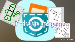 I made an fps game in Pocket Code(Its impossible..)
