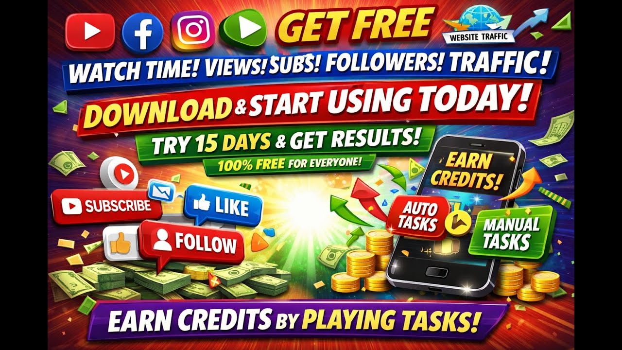 Grow Your YouTube Channel || Facebook Page || Instagram Reels || Rumble Videos Views || Web Traffic