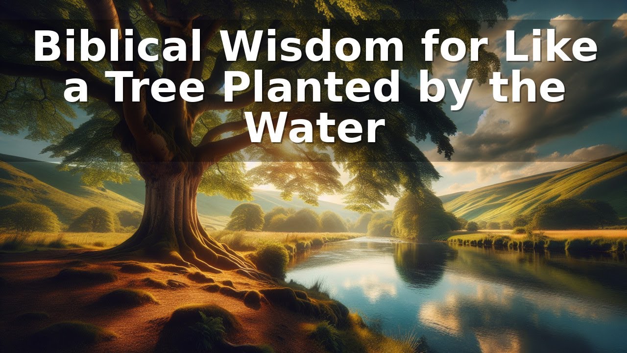 Biblical Wisdom for Like a Tree Planted by the Water