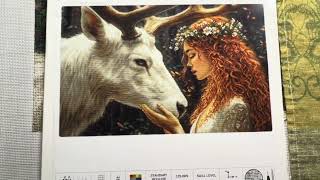 Вышивка крестиком Luca-S В724 «Добрый лесной дух»- 50% готовности !  