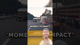 Trucker Witnesses Unavoidable Crash! 😨