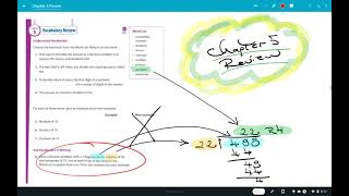 5th Math Envision Chapter 5 Review Part I