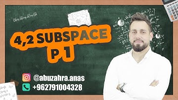 4.2 Subspace part 1