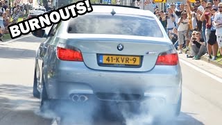 Burnouts !! - Skyline, Dodge SRT-10, Supra, M5, Mustang & more!