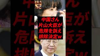 中国さん、片山大臣が危険を訴え排除決定w