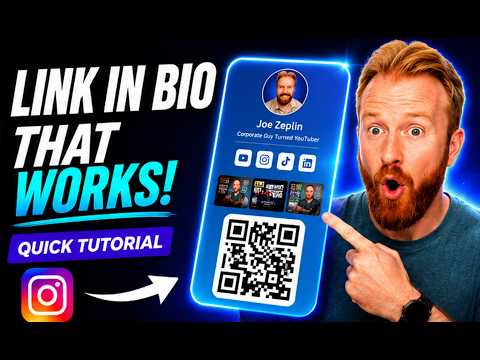 I built a digital business card for my LINK IN BIO | A Crazy Social Media Hack!!!