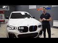 Обзор по оклейке BMW X3 G20 антигравийной плёнкой