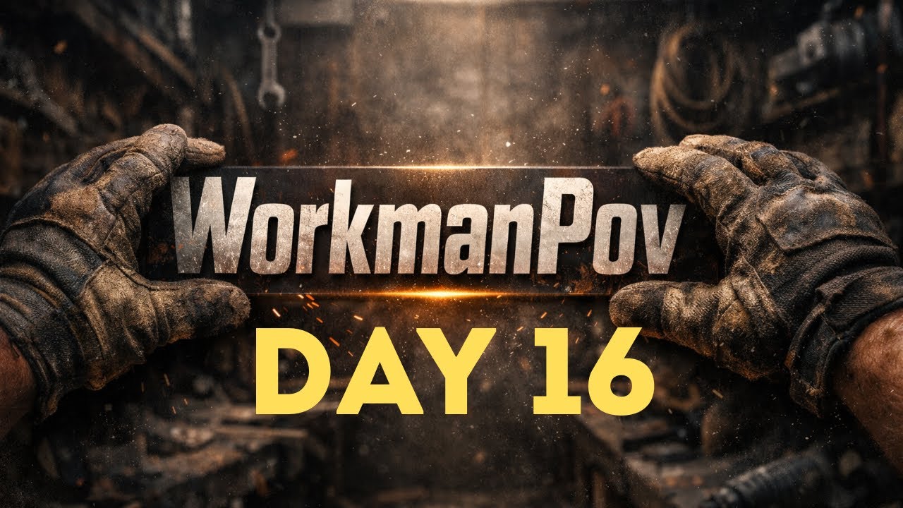 POV Construction Work – Installing Cable Channels on the Ceiling | Real Electrical Work | Day 16