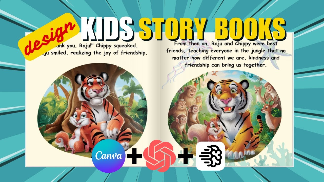 How to Design a Kids' Storybook Using ChatGPT, Canva, and Ideogram | Step-by-Step Tutorial