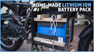 UPGRADING the ELECTRIC SPORTBIKE from CHINA | Installing a Home-made Lithium Ion Battery