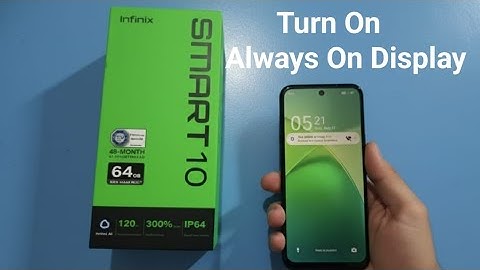 Infinix Smart 10 - How to turn on always on display