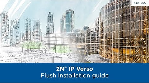 🪛 How to install 2N® IP Verso IP intercom | Flush installation