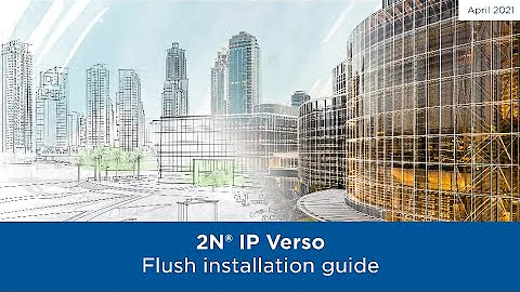 🪛 How to install 2N® IP Verso IP intercom | Flush installation