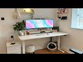 Clean and productive desk setup  2023 full tour