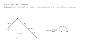Game Theory 28: Subgames, Subgame Perfect Nash Equilibrium, and Backwards Induction
