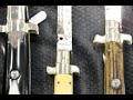 High end Italian stiletto switchblades. Glory Blades' "new" antique collection.