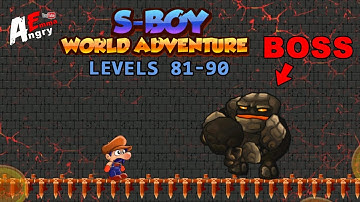 Sboy World Adventure - Levels 81-90 + BOSS / Gameplay Walkthrough (Android Game)