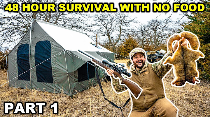 48 UUR WINTER OVERLEVEN in het BOS ZONDER ETEN!!! (Afl. 1)