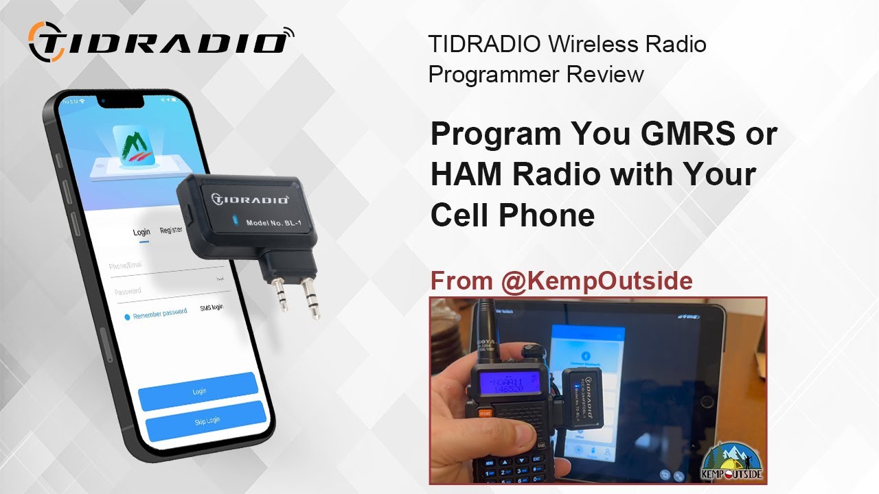 TIDRADIO Wireless Radio Programmer Review Program You GMRS or HAM