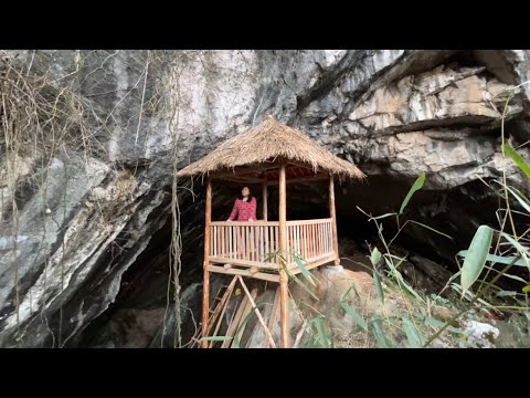 空中楼阁 Sky Pavilion 我在山洞里，建了个空中楼阁。【双儿慢生活】 - YouTube