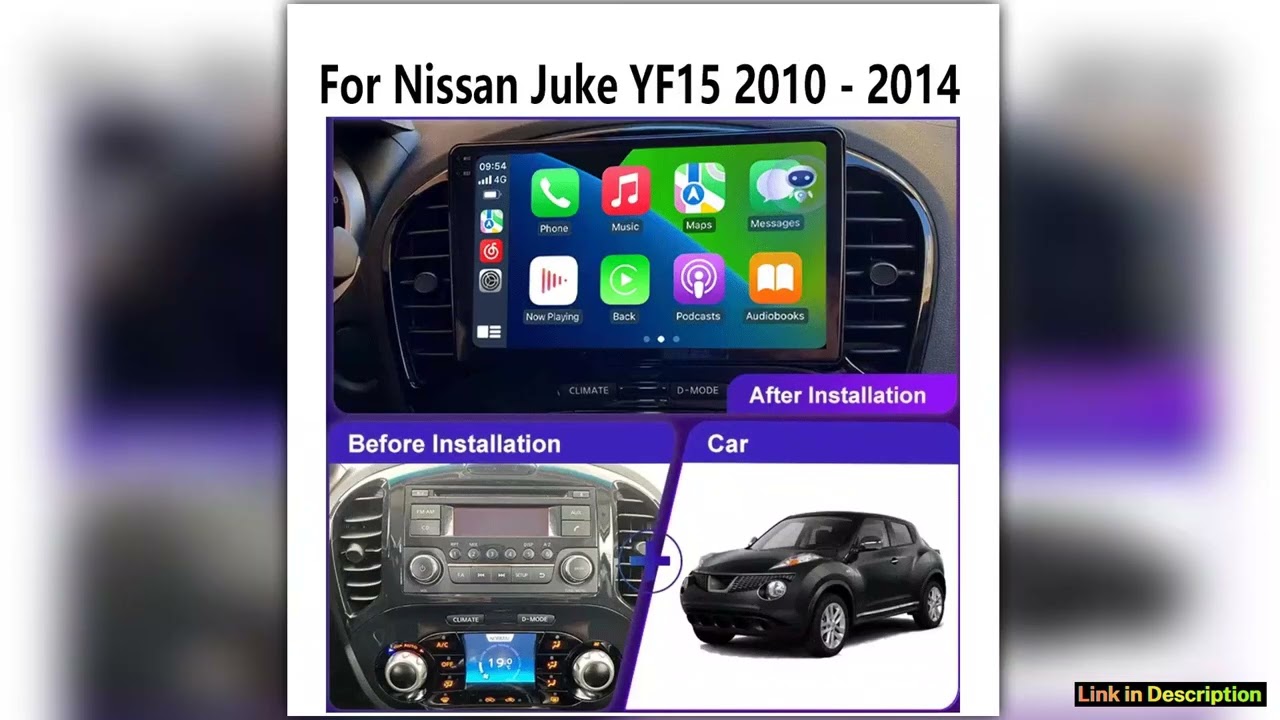Android 15 Carplay Auto Car Radio For Nissan Juke YF15 20102014 2 Din Multimedia Video Player GPS
