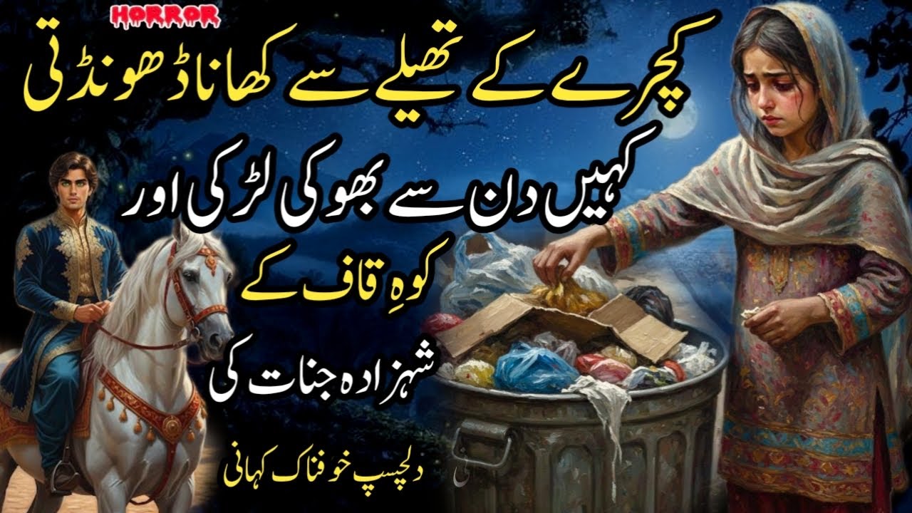 Kachray Me Khana Talash Karti Larki Aur Koh Qaf Ka Jinn Shazada | Real Urdu Horror Jinn Story