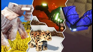 มายคราฟมอดสัตว์ (ช้าง เสือหิมะ อีเเร้งนรก กระเบนผี!!) | Alex's Mobs Mod #4