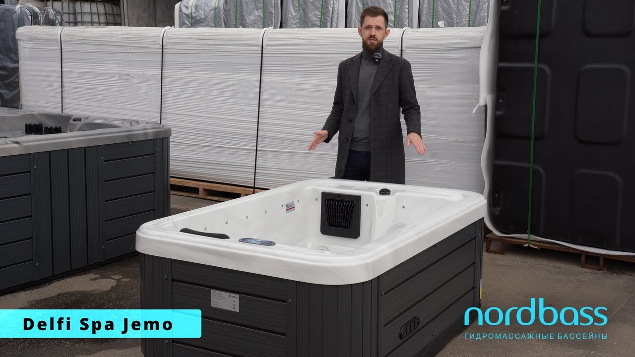 Краткий видеообзор гидромассажного спа бассейна Delfi Spa Jemo