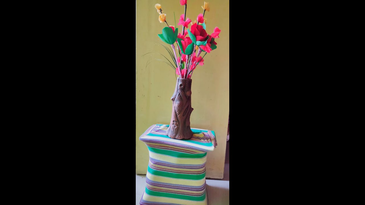 Kids stool with waste plastic bottle