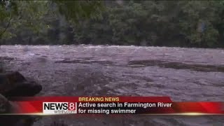 Search for missing person in Farmington river