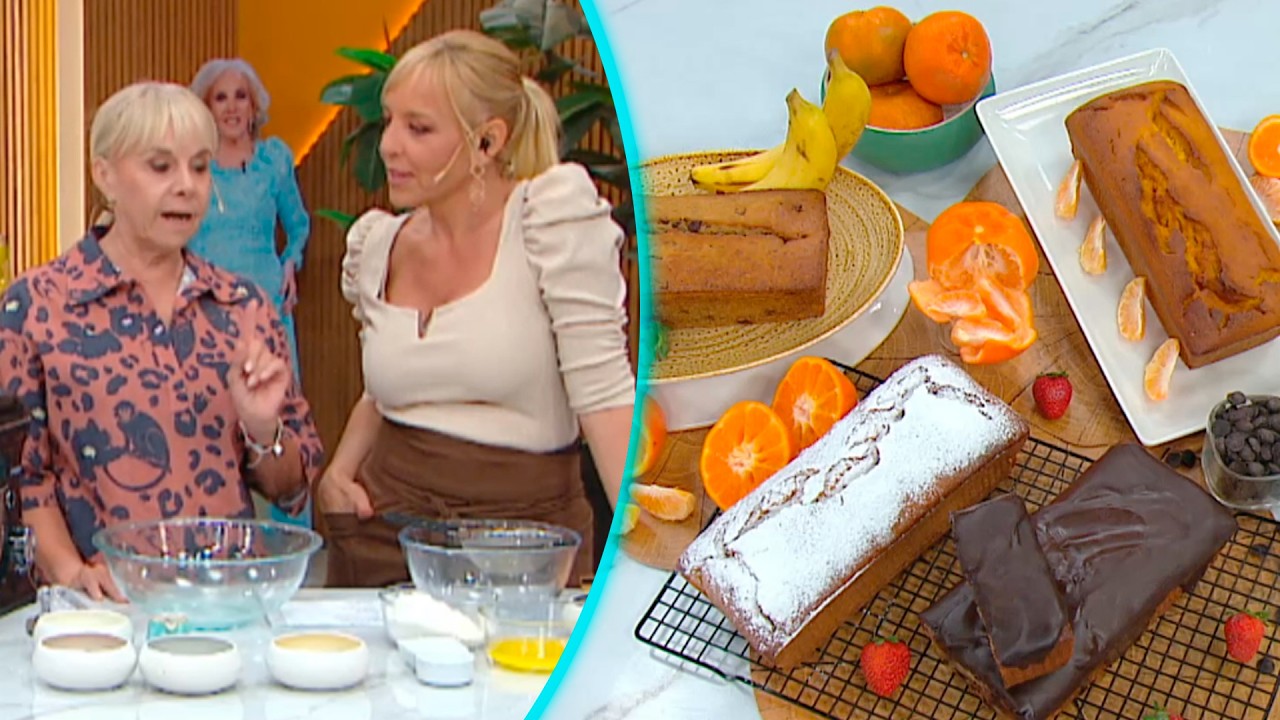 ¡IDEAL PARA LA MERIENDA! Claudia Villafañe con dos recetas de budines fáciles, ricas y baratas