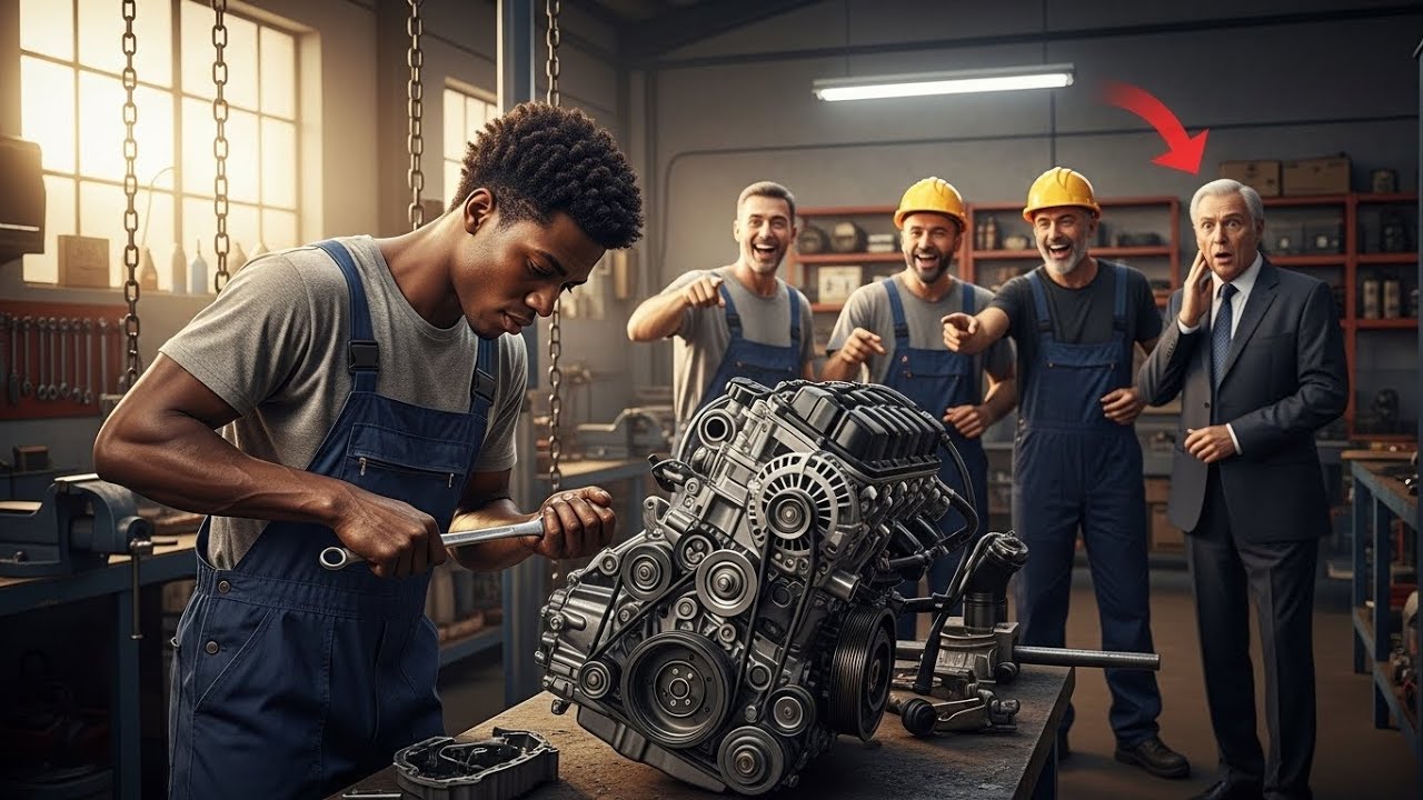 Все насмехались над «водяным двигателем» молодого чернокожего механика, пока не вошел один мужчина.
