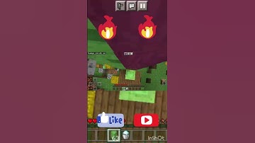 Doing amazing mlg with slime block and powder snow bucket #minecraft#minecraftshorts #mlg#viralvideo