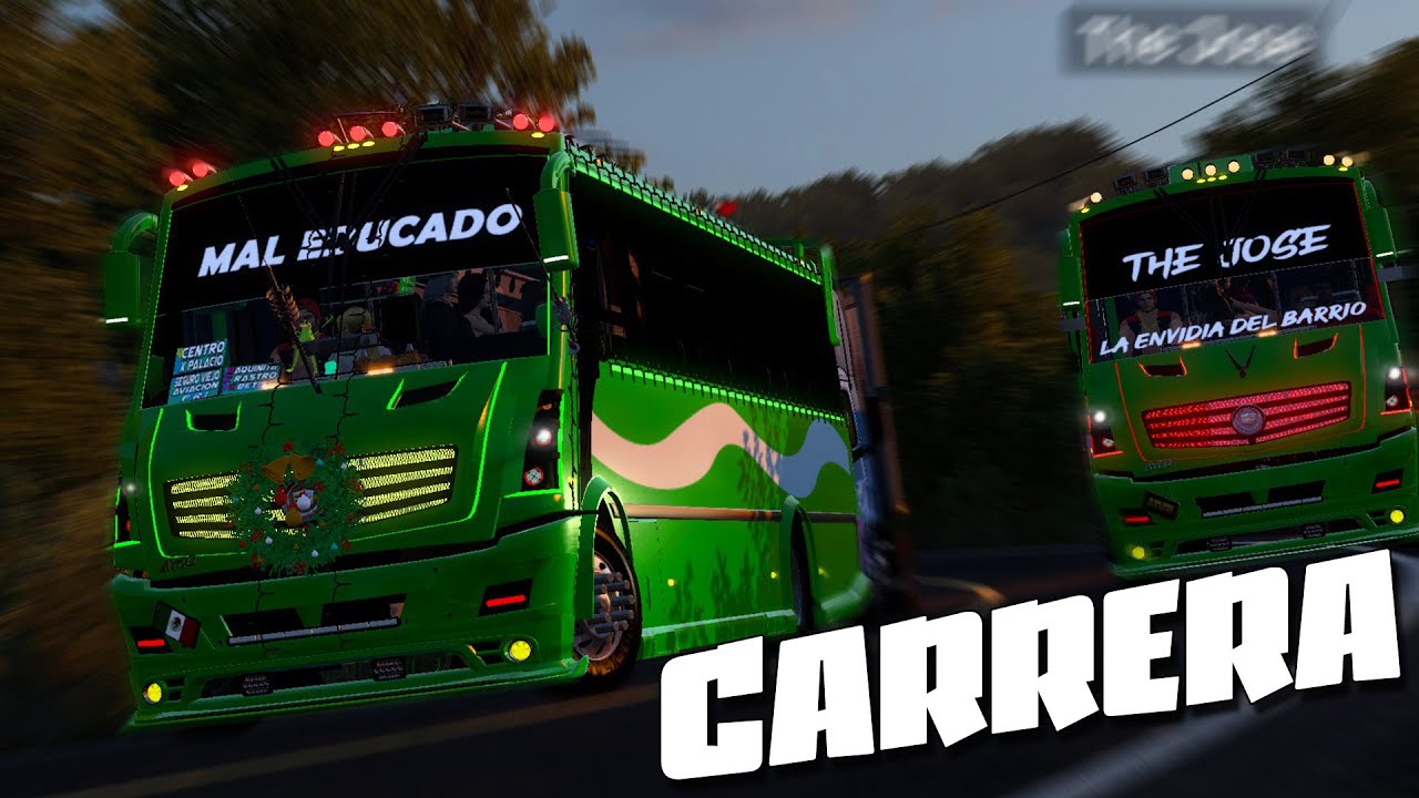 Epica CARRERA de MICROBUSES RUTA POPOTLA