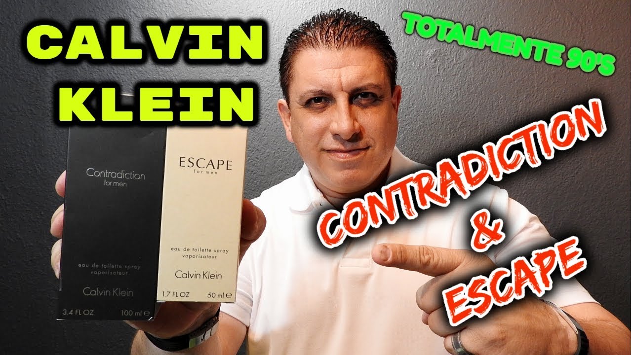 CALVIN KLEIN || ESCAPE ( 1993 ) & CONTRADICTION ( 1998 ) || Reseña de  Fragancias - YouTube