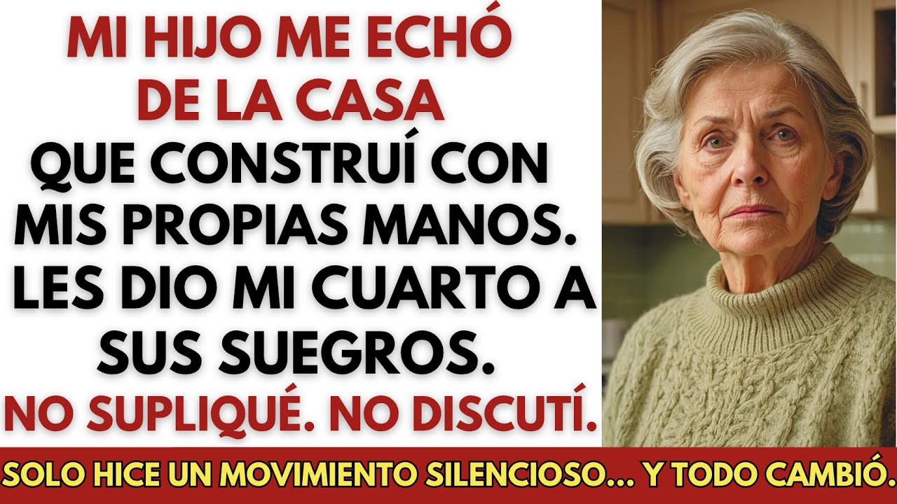 Mi hijo me echó de la casa que construí… y puso a sus suegros en mi habitación