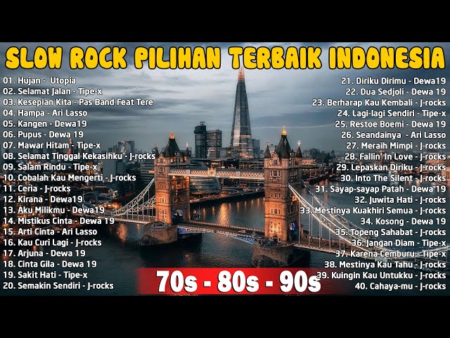 Lagu Slow Rock Indonesia Populer Era '90 an| Pupus - Dewa 19 |  Hampa -  Ari Lasso | Pupus - Dewa 19 class=