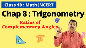 10th Maths NCERT Chapter 8 Trigonometry, Ratios of complementary Angles, #Trigonometry