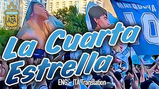 La Cuarta Estrella 🇦🇷 Argentina Fans Sing the NEW World Cup Chant [Lyrics + English & Italian subs] screenshot 3