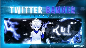 Twitter Header/Banner PHOTOSHOP Tutorial| Anime Style Header! | (Resources/PSD in Description)