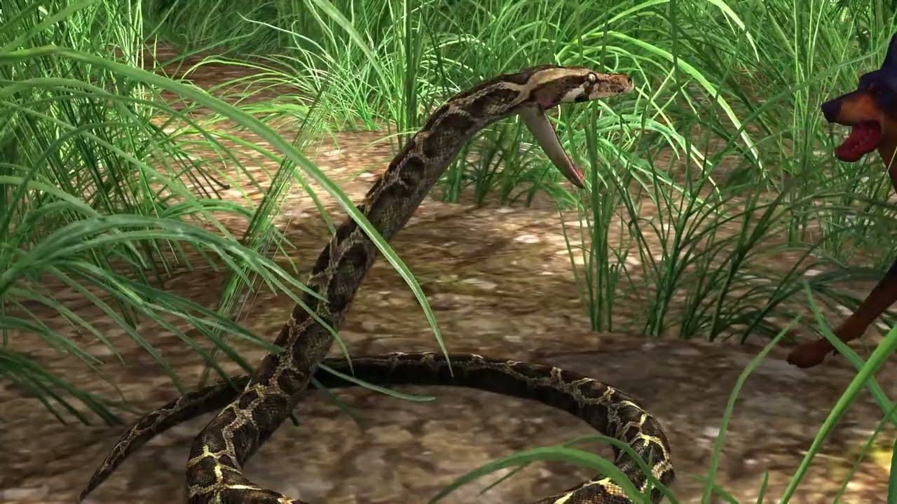 CGI Animation | Brave Dog Battles King Cobra to Protect Duck Friends 🐶🦆🐍