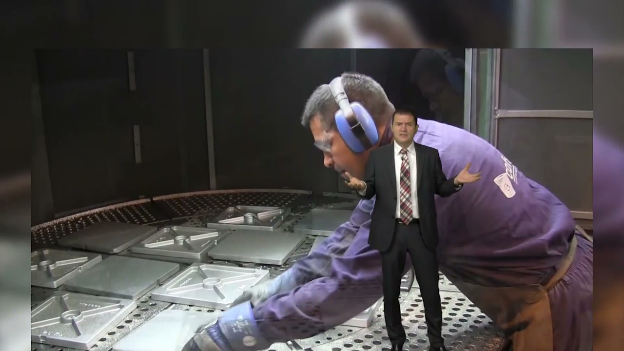 The process of shot blasting after casting in Cofundi